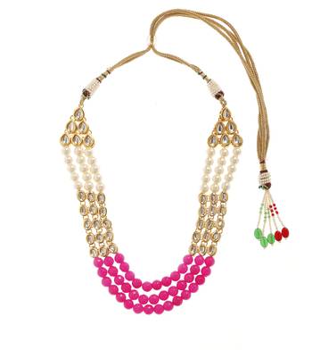 Pink Bridal Plain Necklace Sets 1