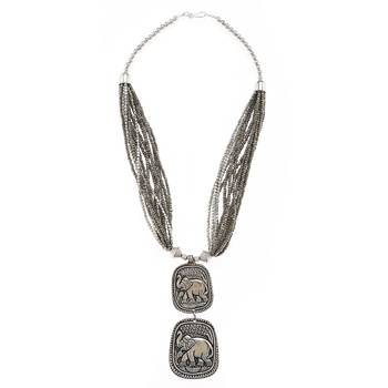 Silver Plain Casual Necklaces 2
