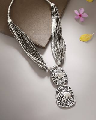 Silver Plain Casual Necklaces 5
