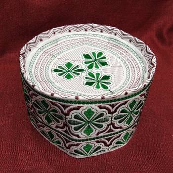 Green embroidered muslim cap 1