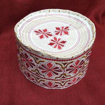Red islamic cap 1