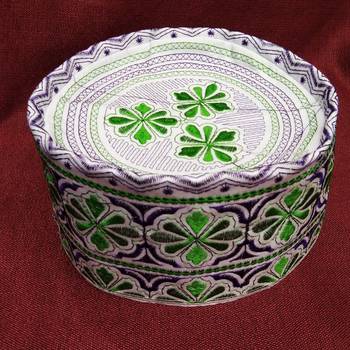 green islamic prayer cap 1