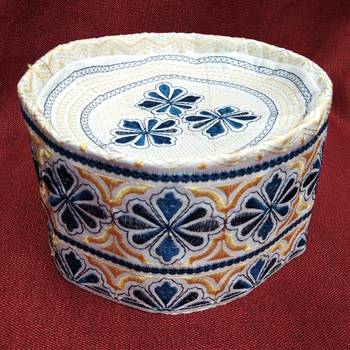 Blue muslim prayer cap 1