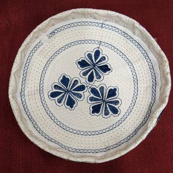 blue and beige islamic cap 2