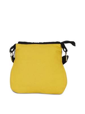 Yellow sling bag with embroidery 4