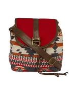 Red and blue Aztec back pack