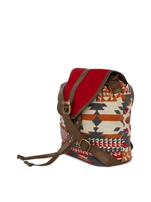 Red and blue Aztec back pack 3