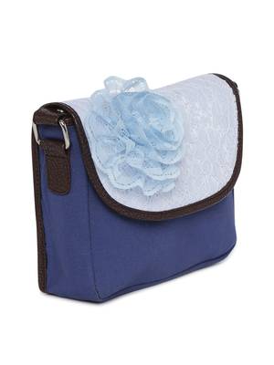 Blue flower small crotia sling bag 2