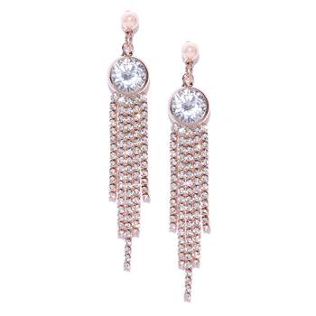 Copper crystal earrings 1