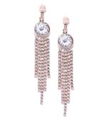 Copper crystal earrings