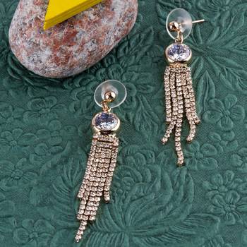 Copper crystal earrings 3