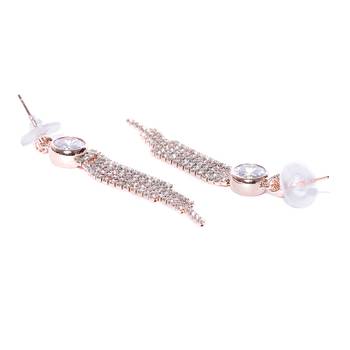 Copper crystal earrings 4