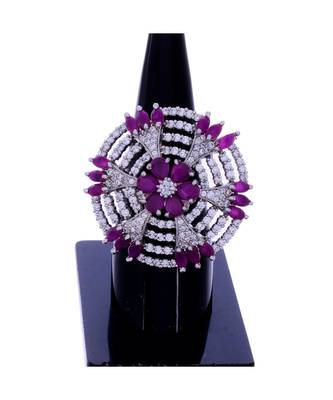 Silver With Diamond Stylish Ring 2