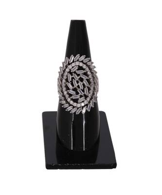 Diamond Silver Designer Ring 2