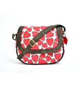 white canvas sling bags