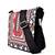Pick Pocket red Aztec printed and embroidered  flap red canvas sling bag
