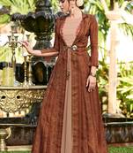 Chiku embroidered linen long-kurtis