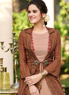 Chiku embroidered linen long-kurtis 2