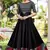 Black printed georgette party-wear-kurtis