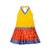 yellow printed cotton stitched kids tops