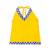 yellow printed cotton stitched kids tops