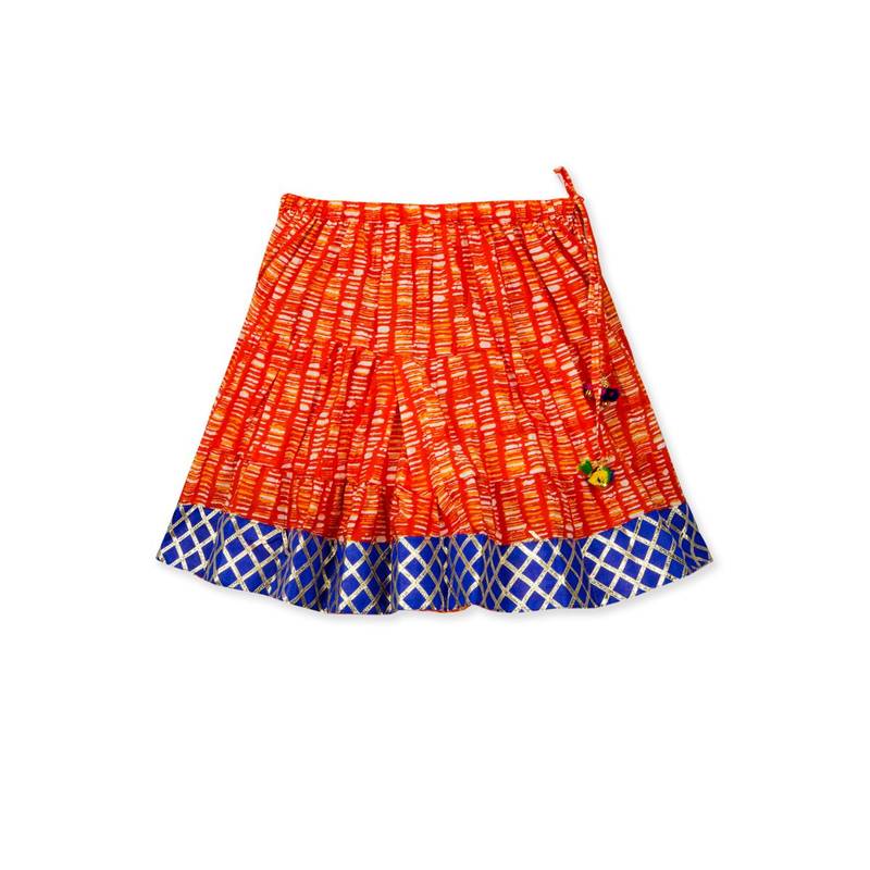 yellow printed cotton stitched kids tops