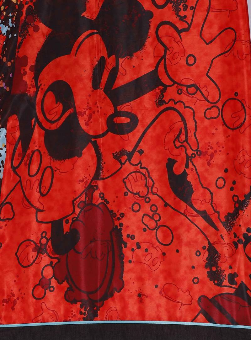 CLASSICATE fom the house of The Chennai Silks Women's Red Georgette Saree With Blouse