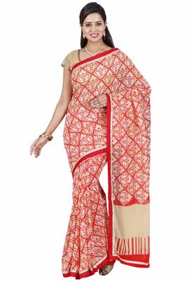 CLASSICATE fom the house of The Chennai Silks Women's Multicolor Bhagalpuri Saree With Blouse 1