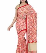 CLASSICATE fom the house of The Chennai Silks Women's Multicolor Bhagalpuri Saree With Blouse