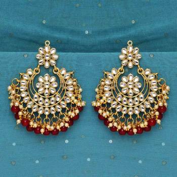 Maroon danglers-drops 1