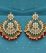 Maroon danglers-drops