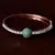 Rose Gold Plated Emerald Stone and Diamond Embellished Light Weight Bracelet