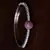 Rhodium Plated Ruby Stone and Diamond Embellished Light Weight Bracelet