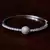 Rhodium Plated CZ Stone and Diamond Embellished Light Weight Bracelet