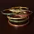 Ruby, Diamond and Emerald Embellished Three Pairs of Designer Bangles for Women