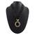 Oath Mars Black Colored Multi Strand Beads & Pendal Necklace For Women & Girls
