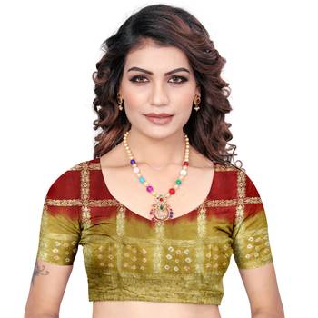 Multicolor hand woven art silk saree with blouse 5