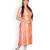 Off White & Orange Marble Bandhej Kota Silk Kurta With Gota Patti