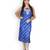 Blue & White Leheriya Kota Silk Kurta With Gota Patti