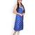 Blue & White Leheriya Kota Silk Kurta With Gota Patti