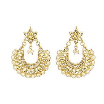 Gold Kundan Earrings 1