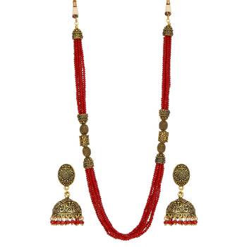Maroon Onyx Necklace Sets 1