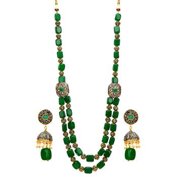 Green Onyx Royal Markeshnecklace Sets 1