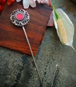 Red Centre Class German Silver Bun Stick