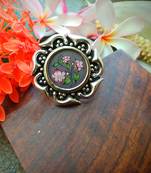 Stylish German Silver Photoframe Finger Ring