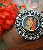 Rustic Lady Photoframe German Silver Finger Rings