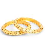 Traditional Golden Bracelet Pair With God Symbols For Women
