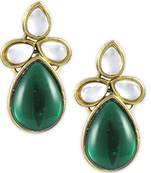 Karatcart Metal Dangle & Drop Women Green