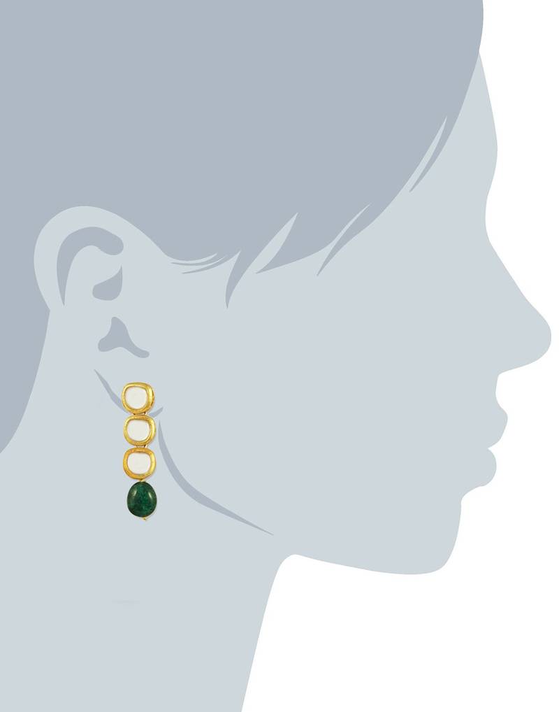 Karatcart 22K Goldplated Antique Origins Kundan