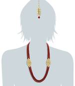 Karatcart 22K Goldplated Antique Origings Kundan Necklace For Women